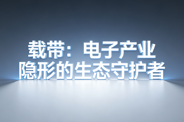 藏在芯片背后的“安全卫士”——载带，你不知道的电子产业隐形功臣